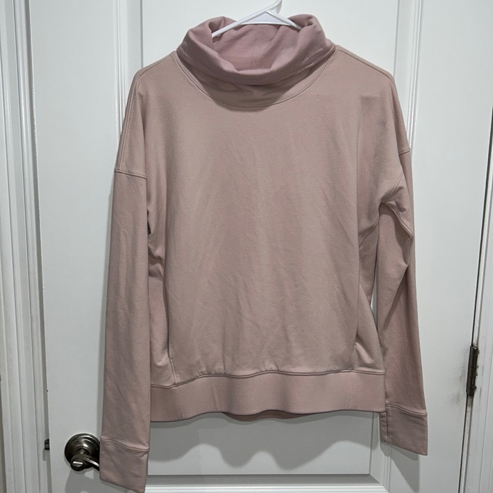 Lululemon light pink turtle neck sweater size 8